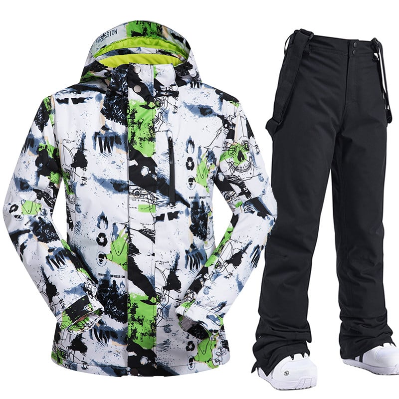 Naujas 2022 m. slidinėjimo kostiumas vyrams Šilti snieglenčių apranga Neperšlampama žygio slidinėjimo striukės ir kelnės Žieminiai sniego kostiumai lauke