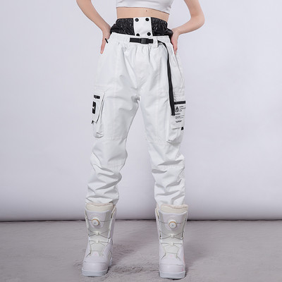 Šviesą atspindinčios slidinėjimo kelnės vyrams ir moterims žiemos snieglenčių alpinizmo stovyklavietėje storėjančios šiltos, atsparios vėjui ir vandeniui atsparios sniego slidinėjimo kelnės