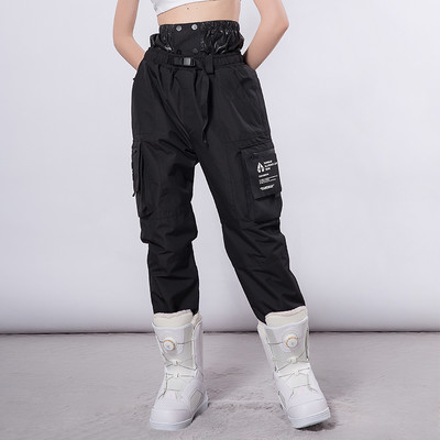 Šviesą atspindinčios slidinėjimo kelnės vyrams ir moterims žiemos snieglenčių alpinizmo stovyklavietėje storėjančios šiltos, atsparios vėjui ir vandeniui atsparios sniego slidinėjimo kelnės