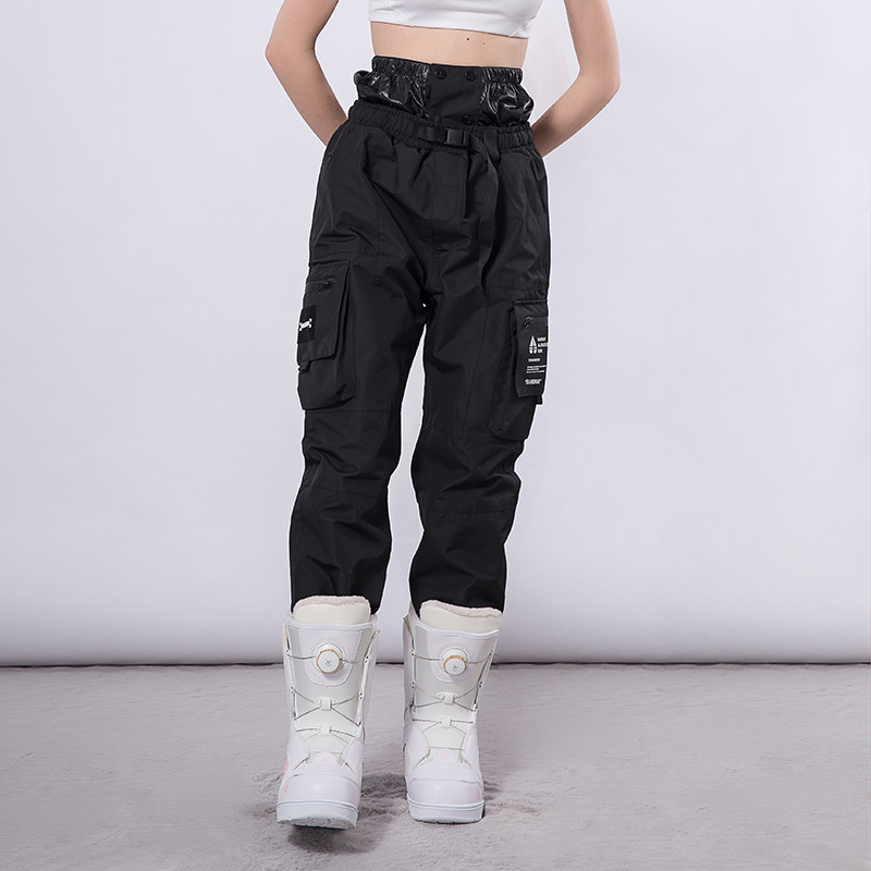 Šviesą atspindinčios slidinėjimo kelnės vyrams ir moterims žiemos snieglenčių alpinizmo stovyklavietėje storėjančios šiltos, atsparios vėjui ir vandeniui atsparios sniego slidinėjimo kelnės