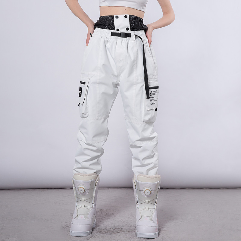 Šviesą atspindinčios slidinėjimo kelnės vyrams ir moterims žiemos snieglenčių alpinizmo stovyklavietėje storėjančios šiltos, atsparios vėjui ir vandeniui atsparios sniego slidinėjimo kelnės