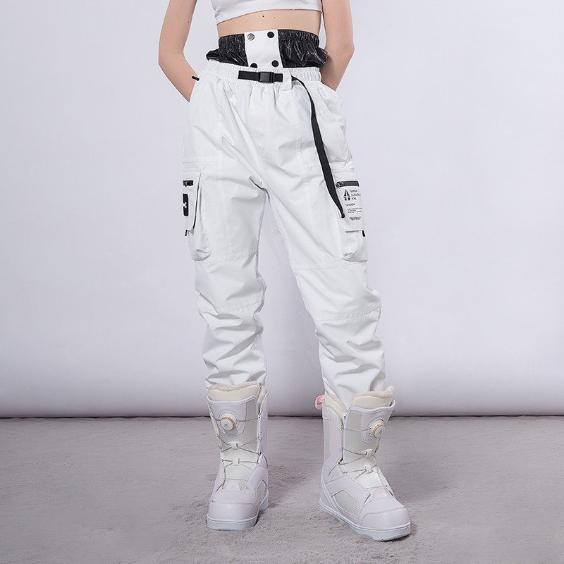 Šviesą atspindinčios slidinėjimo kelnės vyrams ir moterims žiemos snieglenčių alpinizmo stovyklavietėje storėjančios šiltos, atsparios vėjui ir vandeniui atsparios sniego slidinėjimo kelnės