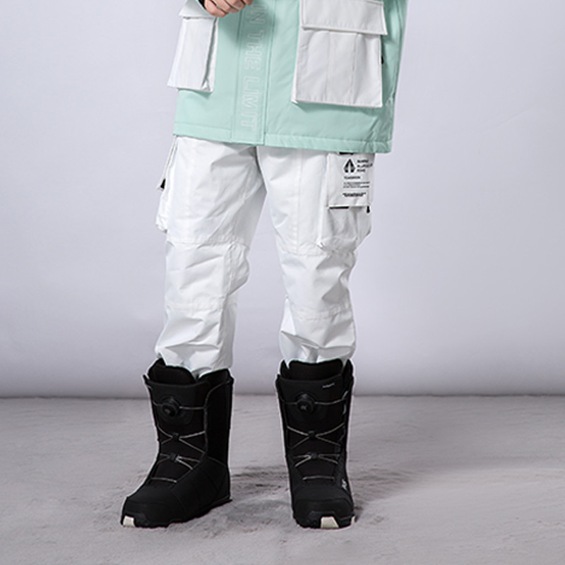 Šviesą atspindinčios slidinėjimo kelnės vyrams ir moterims žiemos snieglenčių alpinizmo stovyklavietėje storėjančios šiltos, atsparios vėjui ir vandeniui atsparios sniego slidinėjimo kelnės