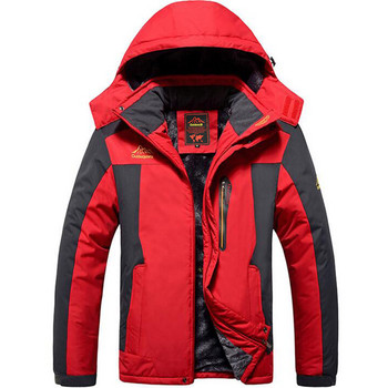 Ανδρική φόρμα για σκι επώνυμα αντιανεμική αδιάβροχη παχύρρευστη παλτό για χειμερινό σκι και σνόουμπορντ Σετ μπουφάν και παντελόνι L-9XL