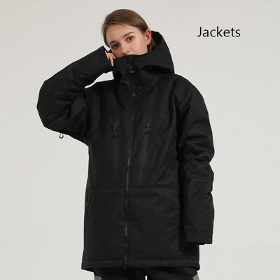 Žiemos naujos aukščiausios slidinėjimo striukės Moteriškos lauko sportinės kalnų snieglenčių striukės Vyriškos slidinėjimo kostiumai nuo vėjo nepralaidūs vandeniui drabužių paltas