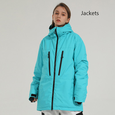 Žiemos naujos aukščiausios slidinėjimo striukės Moteriškos lauko sportinės kalnų snieglenčių striukės Vyriškos slidinėjimo kostiumai nuo vėjo nepralaidūs vandeniui drabužių paltas