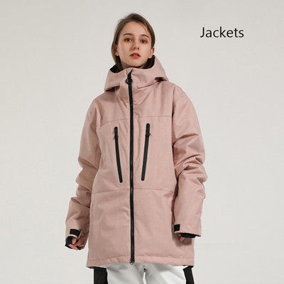 Žiemos naujos aukščiausios slidinėjimo striukės Moteriškos lauko sportinės kalnų snieglenčių striukės Vyriškos slidinėjimo kostiumai nuo vėjo nepralaidūs vandeniui drabužių paltas