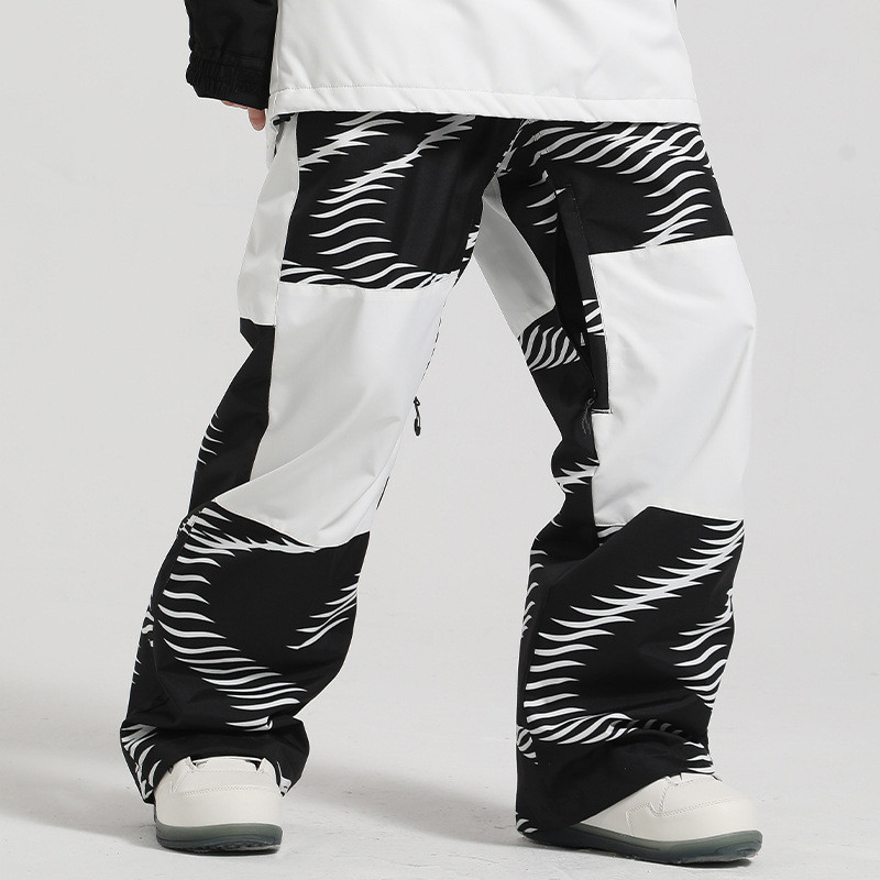 Moteriškos slidinėjimo kelnės Vyriškos snieglenčių kelnės, atsparios vėjui, vandeniui atsparios žiemos apranga Unisex šiltas, skirtas lauko sportinei aprangai Slidinėjimas kalnuose