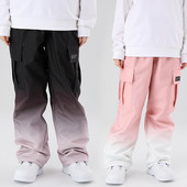 Naujos vyriškos moteriškos slidinėjimo kelnės žieminės lauko vėjui atsparios vandeniui šiltos gradiento spalvos snieglenčių kelnės Vyriškos moteriškos slidinėjimo kelnės