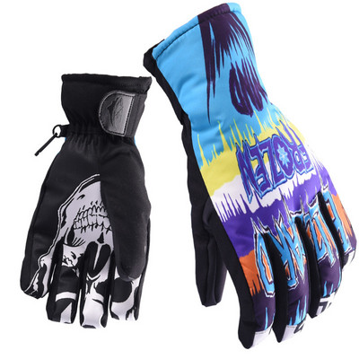 Šiltos slidinėjimo pirštinės Vyrams Snieglentės Sniego motociklo Važiavimas Žiemos Moteriškos Pirštinės Lauke Neperšlampamos Neperšlampamos Sniego slidinėjimo pirštinės