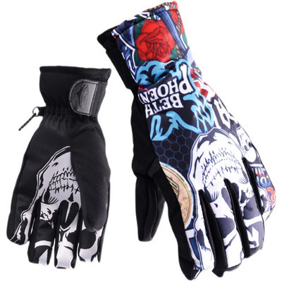 Šiltos slidinėjimo pirštinės Vyrams Snieglentės Sniego motociklo Važiavimas Žiemos Moteriškos Pirštinės Lauke Neperšlampamos Neperšlampamos Sniego slidinėjimo pirštinės