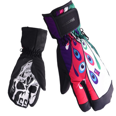 Šiltos slidinėjimo pirštinės Vyrams Snieglentės Sniego motociklo Važiavimas Žiemos Moteriškos Pirštinės Lauke Neperšlampamos Neperšlampamos Sniego slidinėjimo pirštinės