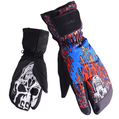 Šiltos slidinėjimo pirštinės Vyrams Snieglentės Sniego motociklo Važiavimas Žiemos Moteriškos Pirštinės Lauke Neperšlampamos Neperšlampamos Sniego slidinėjimo pirštinės