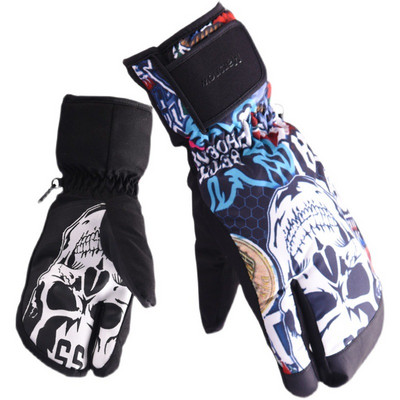 Šiltos slidinėjimo pirštinės Vyrams Snieglentės Sniego motociklo Važiavimas Žiemos Moteriškos Pirštinės Lauke Neperšlampamos Neperšlampamos Sniego slidinėjimo pirštinės