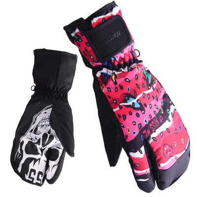 Šiltos slidinėjimo pirštinės Vyrams Snieglentės Sniego motociklo Važiavimas Žiemos Moteriškos Pirštinės Lauke Neperšlampamos Neperšlampamos Sniego slidinėjimo pirštinės