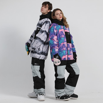 Κοστούμι σκι ανδρικό γυναικείο σετ σκι Χειμερινό εξωτερικό ζεστό αναπνεύσιμο αδιάβροχο μπουφάν σκι Παντελόνι Snowboard Στολή Νέος εξοπλισμός σκι
