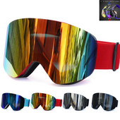 Skijaške naočale s dvoslojnim magnetskim polariziranim lećama Skijanje protiv magljenja UV400 Snowboard naočale Muškarci Ženske skijaške naočale Naočale