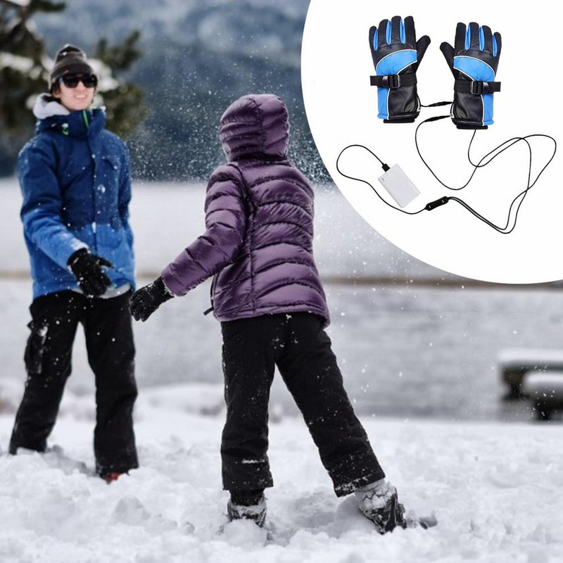 Fűtött kesztyű meleg fűtőképernyő USB tápellátású elektromos fűthető kesztyű Újratölthető fűtőkesztyű