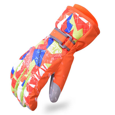 Žiemos šiltos slidinėjimo pirštinės lauke sportui slidinėjimo pirštinės nuo vėjo vyriškos moterys vaikiškos kumštinės pirštinės neperšlampamos slidinėjimas kvėpuojantis oras S/M/L/XL