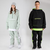 Žiemos naujas slidinėjimo rinkinys Moteriškos vyriškos lauko striukės snieglenčių striukės Kombinezonai Laisvos slidinėjimo striukės krovininės kelnės Slidinėjimo kostiumai Drabužiai Sniego kelnės