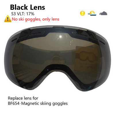 Ochelari de schi cu lentile magnetice cu straturi duble Ochelari de schi anti-ceata UV400 pentru snowboard pentru barbati femei Ochelari de schi Ochelari