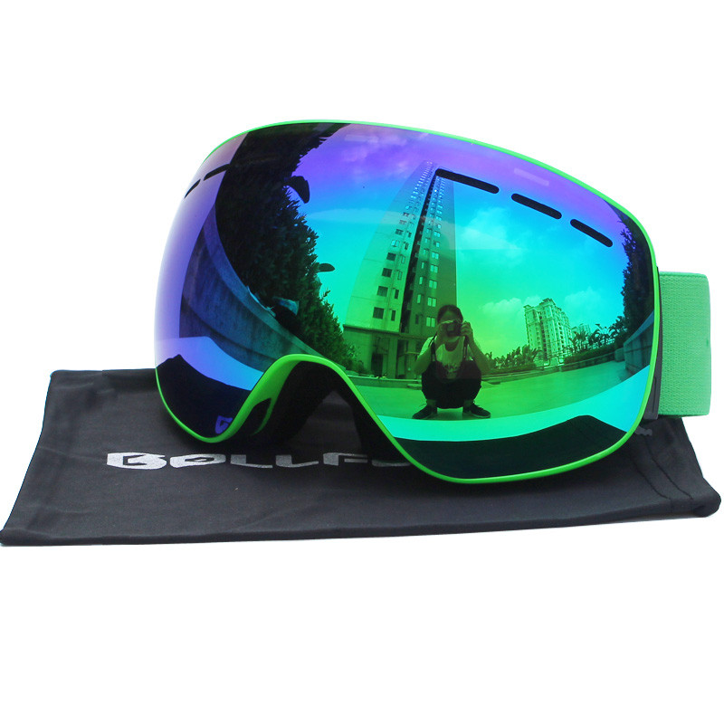 Ochelari de schi cu lentile magnetice cu straturi duble Ochelari de schi anti-ceata UV400 pentru snowboard pentru barbati femei Ochelari de schi Ochelari