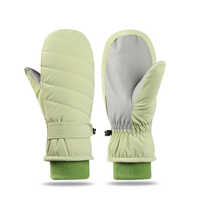 Žieminės slidinėjimo pirštinės, atsparios vėjui, šalčiui, sutirštintas aksomas, moteriškas sportinis dviratis, dviratis, slidinėjimas, žygis pėsčiomis, pirštinės, pirštinės šalčiui