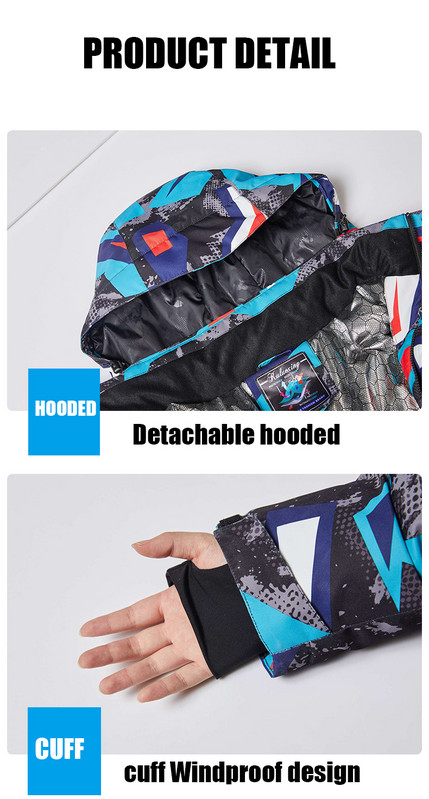 Snieglenčių kostiumas vyrams žieminis lauko vėjui atsparus vandeniui terminis vyriškas sniego kelnių komplektas kombinezonas Slidinėjimas snieglenčių slidžių rinkinys berniukams