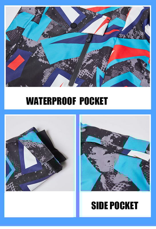 Snieglenčių kostiumas vyrams žieminis lauko vėjui atsparus vandeniui terminis vyriškas sniego kelnių komplektas kombinezonas Slidinėjimas snieglenčių slidžių rinkinys berniukams