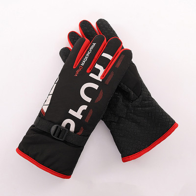 Vyrai, moterys, žieminės slidinėjimo pirštinės, vandeniui atsparios itin lengvos snieglenčių pirštinės Motociklo važiavimas sniegu išlaikyti šilumą nuo vėjo nepraleidžiančios pirštinės