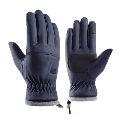 Žiemos šalčiui atsparios slidinėjimo pirštinės Neperšlampamos žieminės pirštinės dviračių važinėjimo pūkai Šiltos pirštinės, skirtos jutikliniam ekranui, atsparūs vėjui