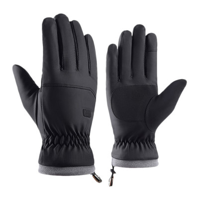 Žiemos šalčiui atsparios slidinėjimo pirštinės Neperšlampamos žieminės pirštinės dviračių važinėjimo pūkai Šiltos pirštinės, skirtos jutikliniam ekranui, atsparūs vėjui