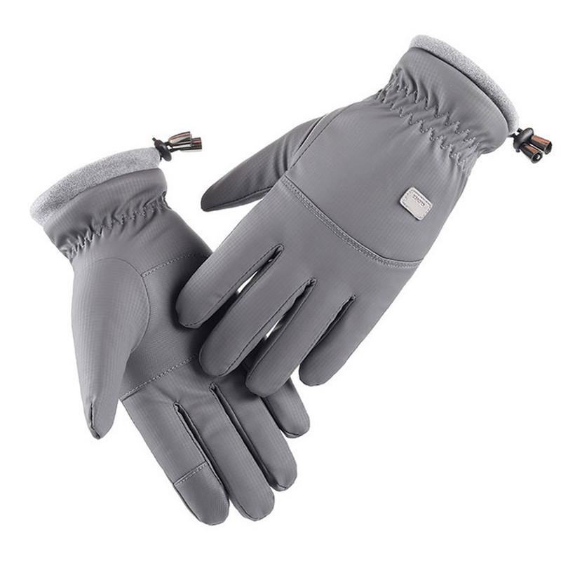 Žiemos šalčiui atsparios slidinėjimo pirštinės Neperšlampamos žieminės pirštinės dviračių važinėjimo pūkai Šiltos pirštinės, skirtos jutikliniam ekranui, atsparūs vėjui
