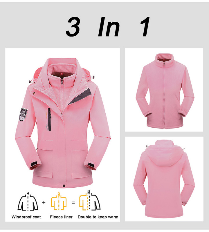 Slidinėjimo kostiumas, moteriškas žieminis vilnonis slidinėjimo striukė ir kelnės Šilta, vandeniui atspari snieglenčių striukė, moteriška lauko žygių žygiams sniego kostiumai