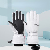 Jutiklinis ekranas Vyriškos Moteriškos pliušinės šiltos žieminės, vandeniui atsparios, vėjui atsparios lauko alpinizmo slidinėjimo snieglenčių pirštinės