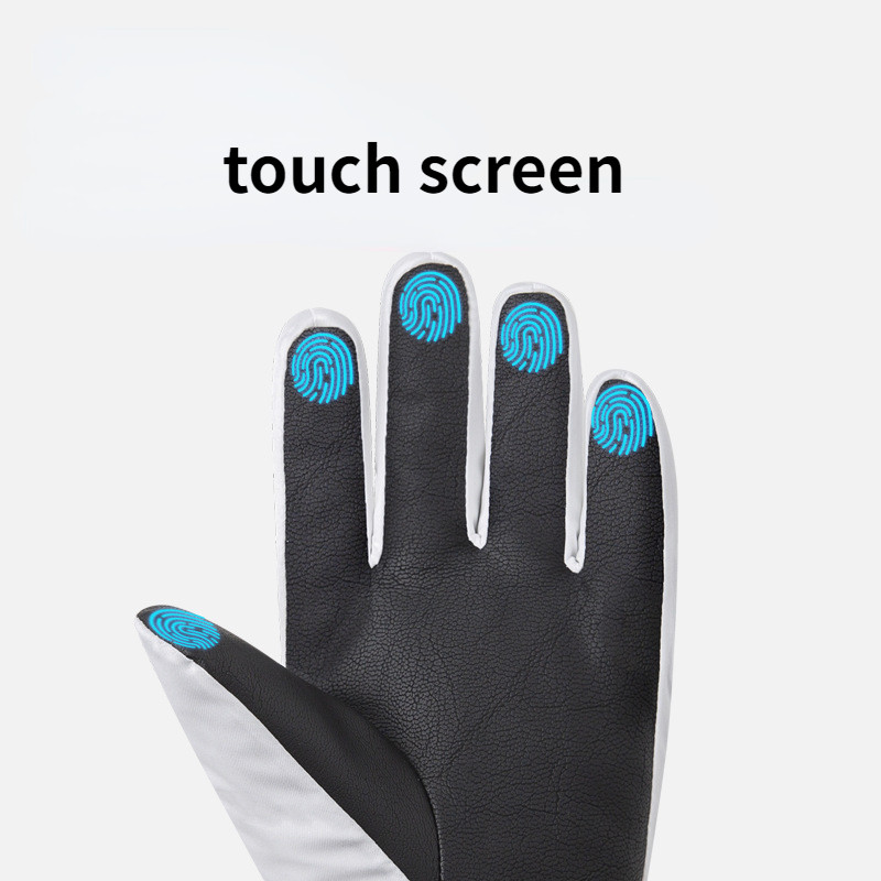 Jutiklinis ekranas Vyriškos Moteriškos pliušinės šiltos žieminės, vandeniui atsparios, vėjui atsparios lauko alpinizmo slidinėjimo snieglenčių pirštinės