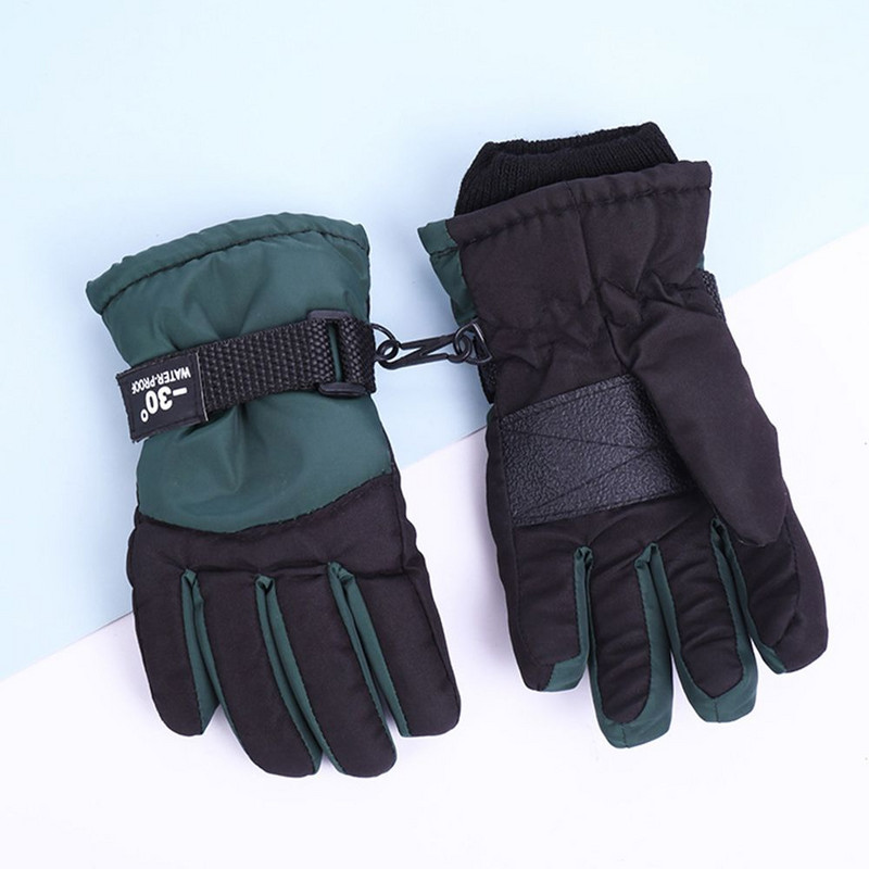 Vaikams žieminės slidinėjimo pirštinės Mielos animacinės šiltos kumštinės pirštinės Neslidžios, atsparios vėjui ir vandeniui atsparios lauko sportui pirštinės Madingos žieminės pirštinės 1 pora