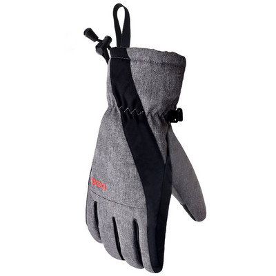 Boodun penkiais pirštais storintos šiltos slidinėjimo pirštinės vandeniui atsparios jutiklinio ekrano delno neslystančios dilimui ir vėjui atsparios sportinės pirštinės