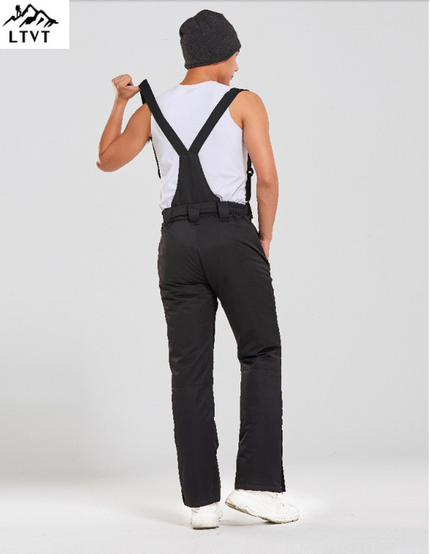 LTVT snieglenčių slidinėjimo kostiumai, vyriški vienviečiai dviviečiai, vandeniui atsparūs paminkštinti dirželiai, nuimami ploni, šilumai skirti vyriški slidžių rinkiniai