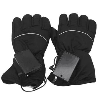 Winter Warmer Electric Heating Gloves Hand Cycling Snowboard Gloves Θερμική επαναφορτιζόμενη μπαταρία θέρμανση γάντια σκι 2022