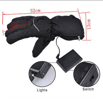 Winter Warmer Electric Heating Gloves Hand Cycling Snowboard Gloves Θερμική επαναφορτιζόμενη μπαταρία θέρμανση γάντια σκι 2022