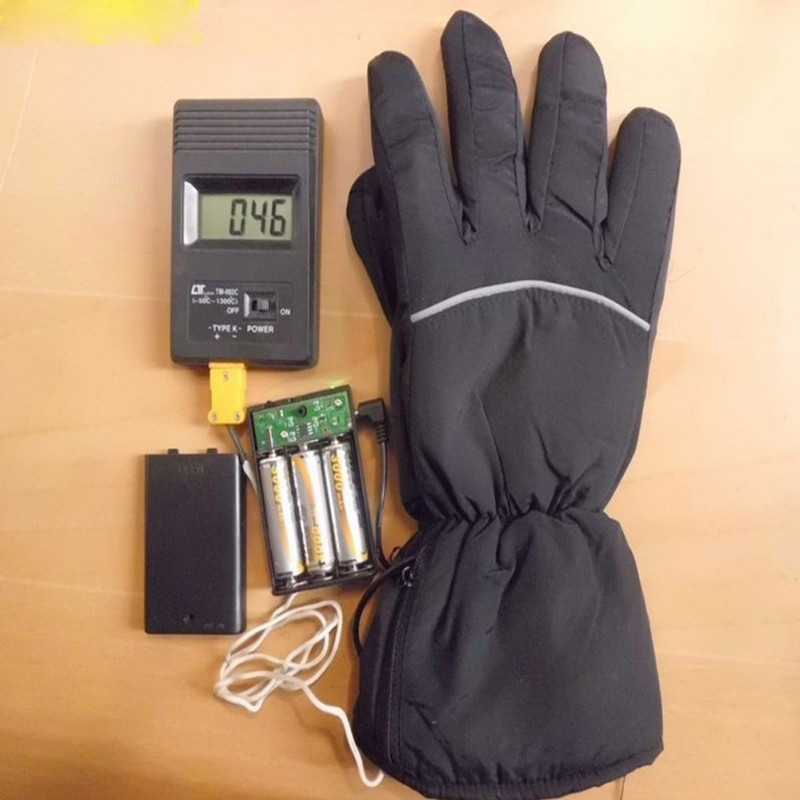 Žiemos šilčiau elektrinės šildomos pirštinės Rankinis dviračių sportas slidinėjimas snieglenčių pirštinės Termiškai įkraunamas akumuliatorius Šildomos slidinėjimo pirštinės 2022 m.
