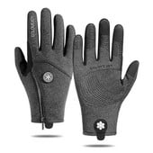 Šiltos slidinėjimo pirštinės Vyrai Moterims Rudens Žiema Neperšlampamos Vėjui Neperšlampamos Visi pirštai Lauko Sportas Neslystantis jutiklinis ekranas Dviračio pirštinės