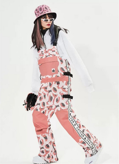 Costum de schi stil nou 2021, costum de schi pentru femei, rezistent la vânt și la apă, pantaloni de schi în aer liber, pantaloni de schi dintr-o singură bucată pentru bărbați.