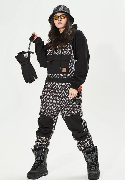 Costum de schi stil nou 2021, costum de schi pentru femei, rezistent la vânt și la apă, pantaloni de schi în aer liber, pantaloni de schi dintr-o singură bucată pentru bărbați.