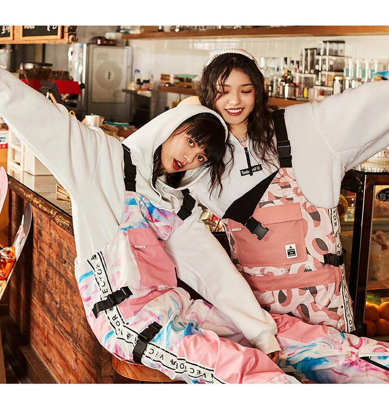 Costum de schi stil nou 2021, costum de schi pentru femei, rezistent la vânt și la apă, pantaloni de schi în aer liber, pantaloni de schi dintr-o singură bucată pentru bărbați.