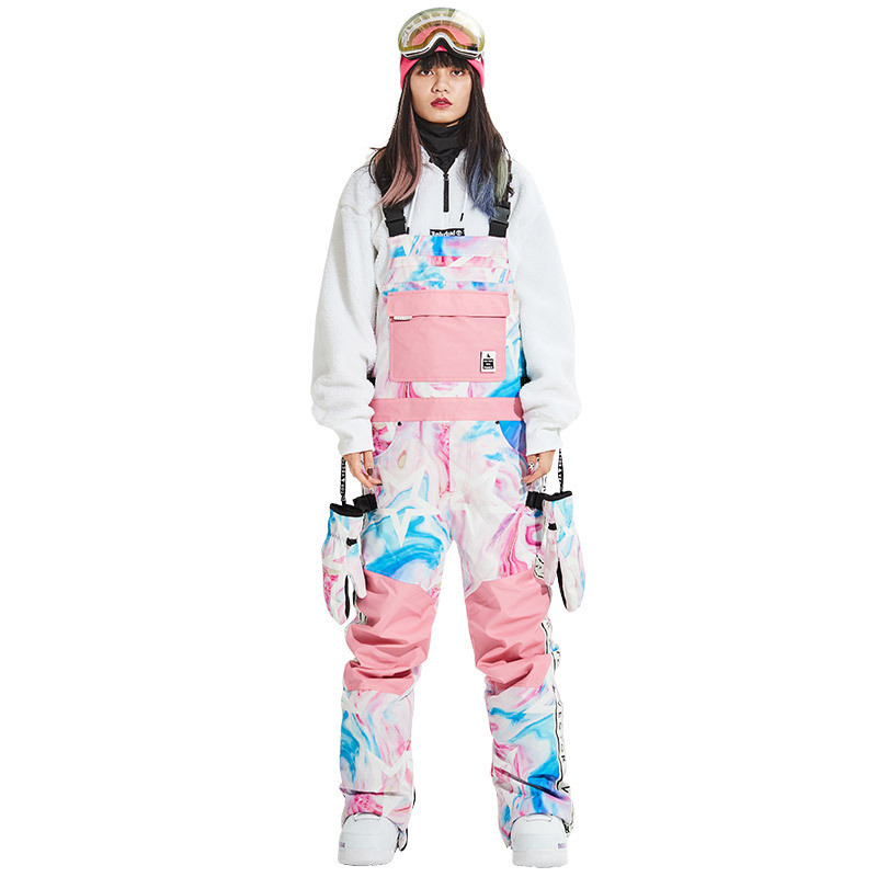 Costum de schi stil nou 2021, costum de schi pentru femei, rezistent la vânt și la apă, pantaloni de schi în aer liber, pantaloni de schi dintr-o singură bucată pentru bărbați.