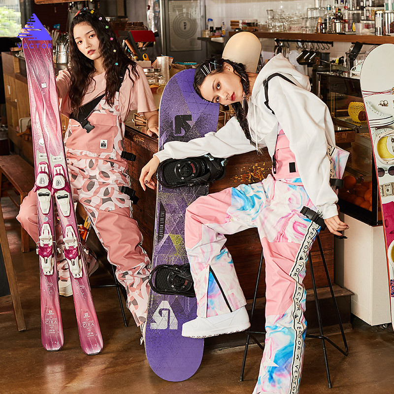 Costum de schi stil nou 2021, costum de schi pentru femei, rezistent la vânt și la apă, pantaloni de schi în aer liber, pantaloni de schi dintr-o singură bucată pentru bărbați.