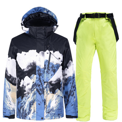 Az új egy- és kétágyas síruhák férfi és női pároknak meleg és vastagabb sínadrágok és felszerelések