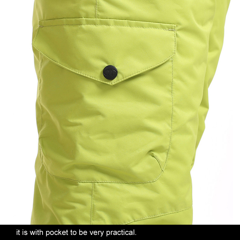 KP02W Aukštos kokybės Moteriškos snieglenčių slidinėjimo kelnės Moteriškos pradedančios dvi slidinėjimo kelnės vienatūrio slidinėjimo kelnės